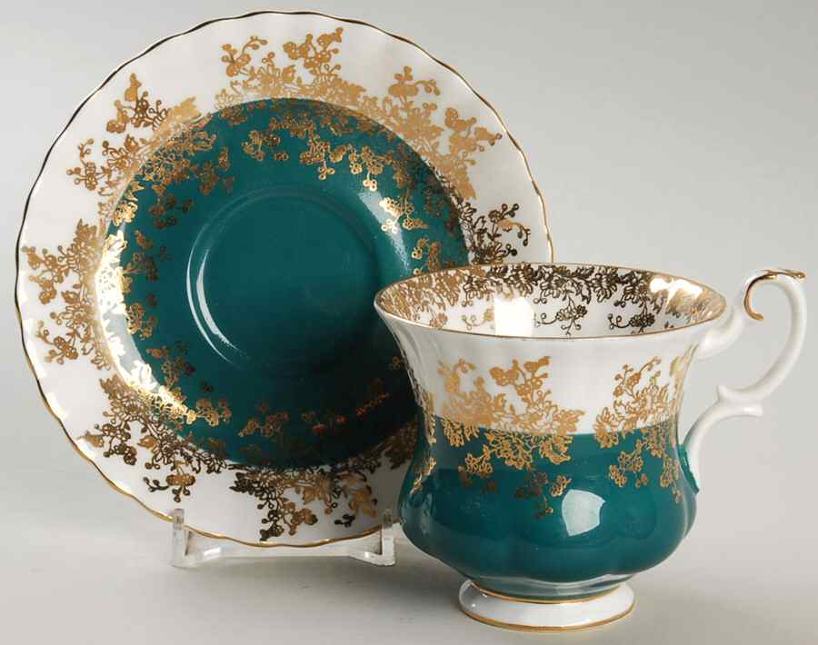 Regal Series Footed Demitasse Cup & Saucer Set by Royal Albert-1