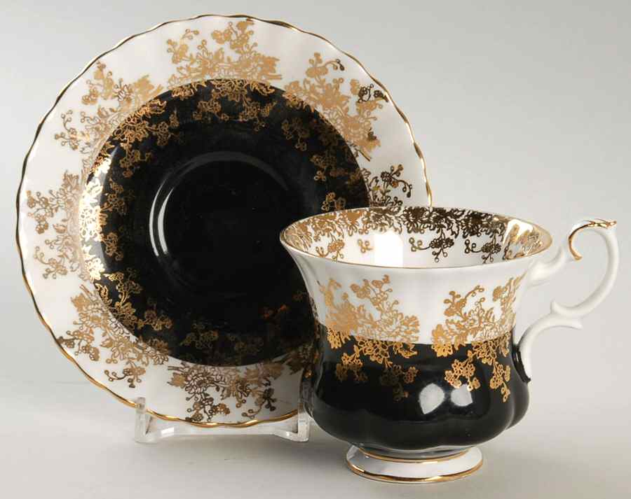 Regal Series Footed Demitasse Cup & Saucer Set by Royal Albert-1