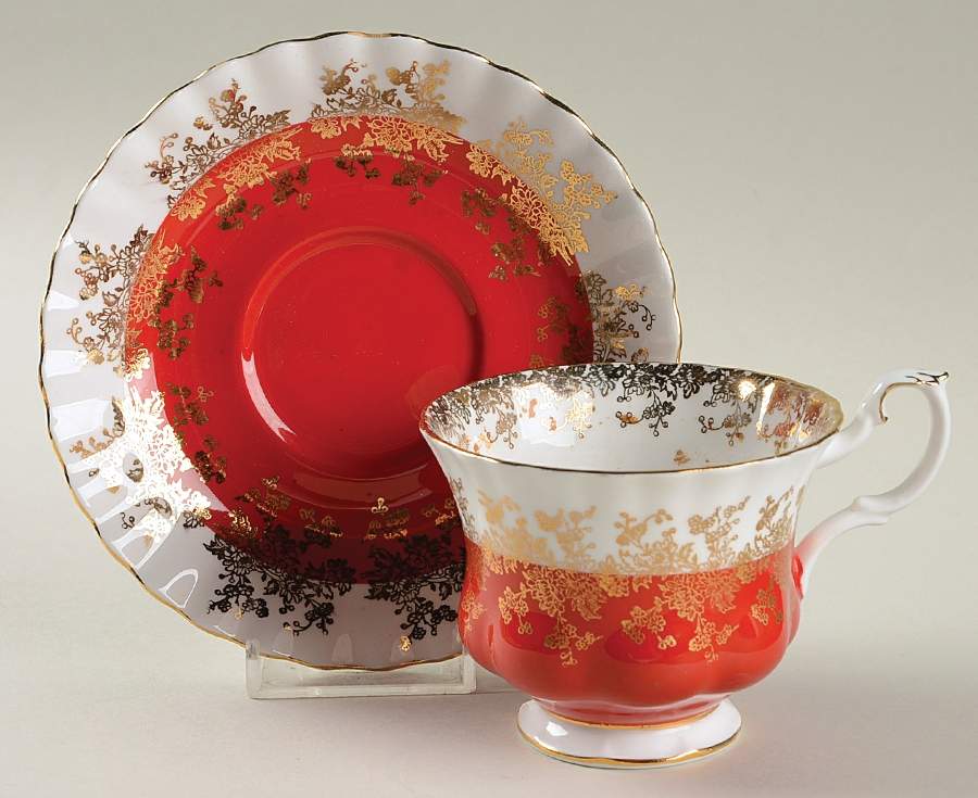 Regal Series Footed Cup & Saucer Set by Royal Albert-1