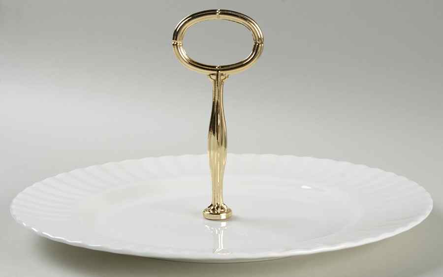 Reverie Round Serving Plate with Handle (DP) by Royal Albert-1