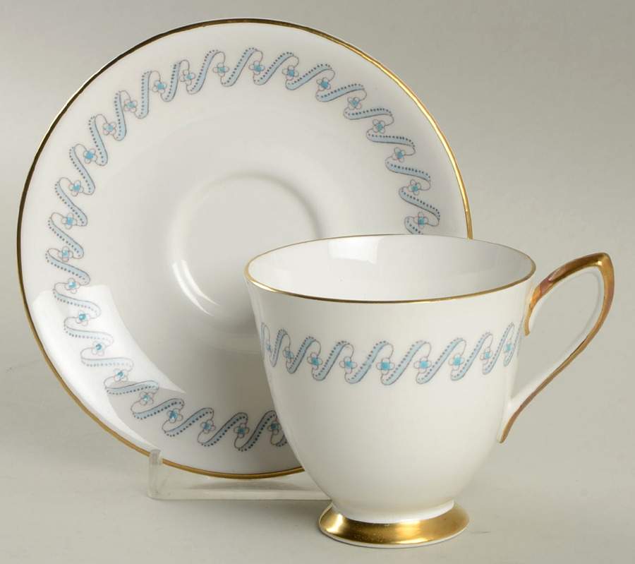 Riviera Footed Demitasse Cup & Saucer Set by Royal Albert-1