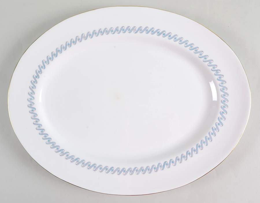 Riviera 15" Oval Serving Platter by Royal Albert-1
