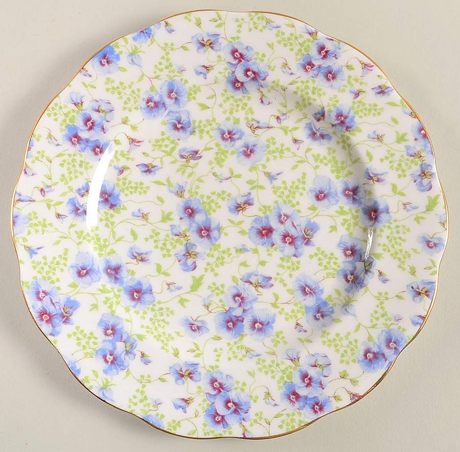 ROA18 (Gold Trim) Salad Plate by Royal Albert-1