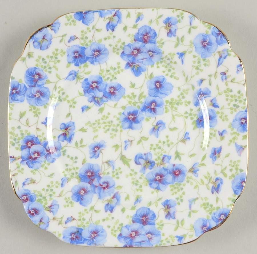 ROA18 (Gold Trim) Square Bread & Butter Plate by Royal Albert-1