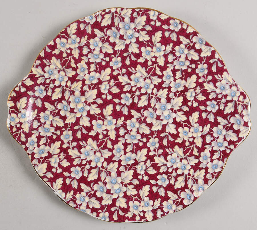 Royal Brocade Handled Cake Plate by Royal Albert-1