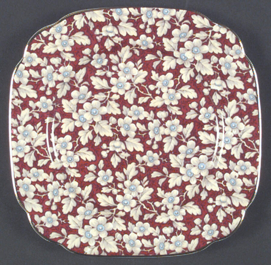 Royal Brocade Square Salad Plate by Royal Albert-1