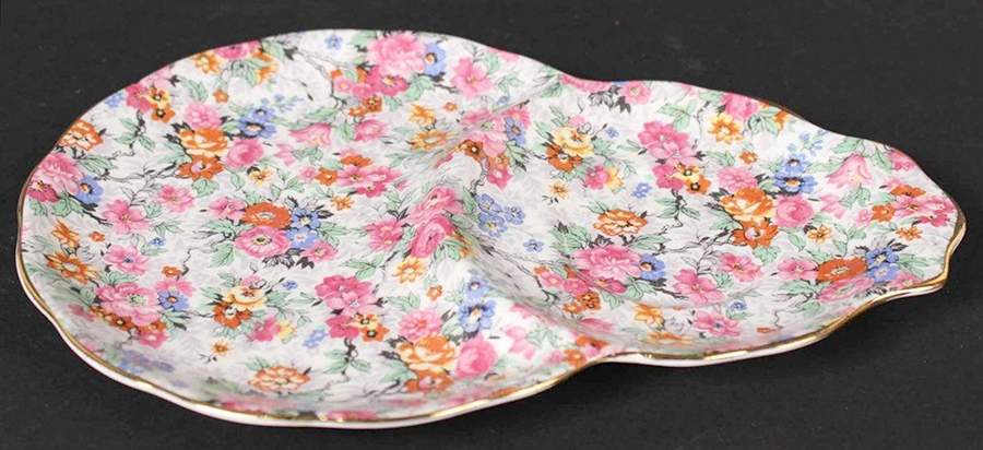 Rose Chintz (Bone China Bkstamp) Plate for Dessert Plate & Cup Set by Royal Albert-1