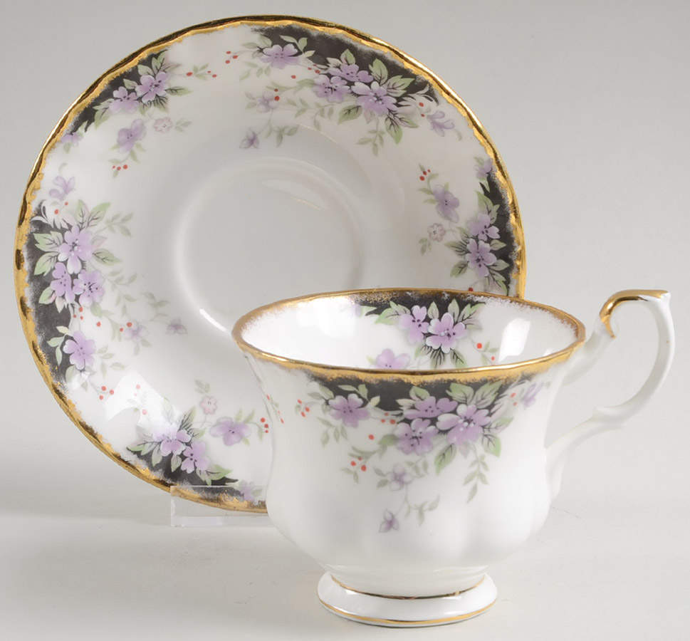 Royal Choice Series (Teaware) Footed Cup & Saucer Set by Royal Albert-1