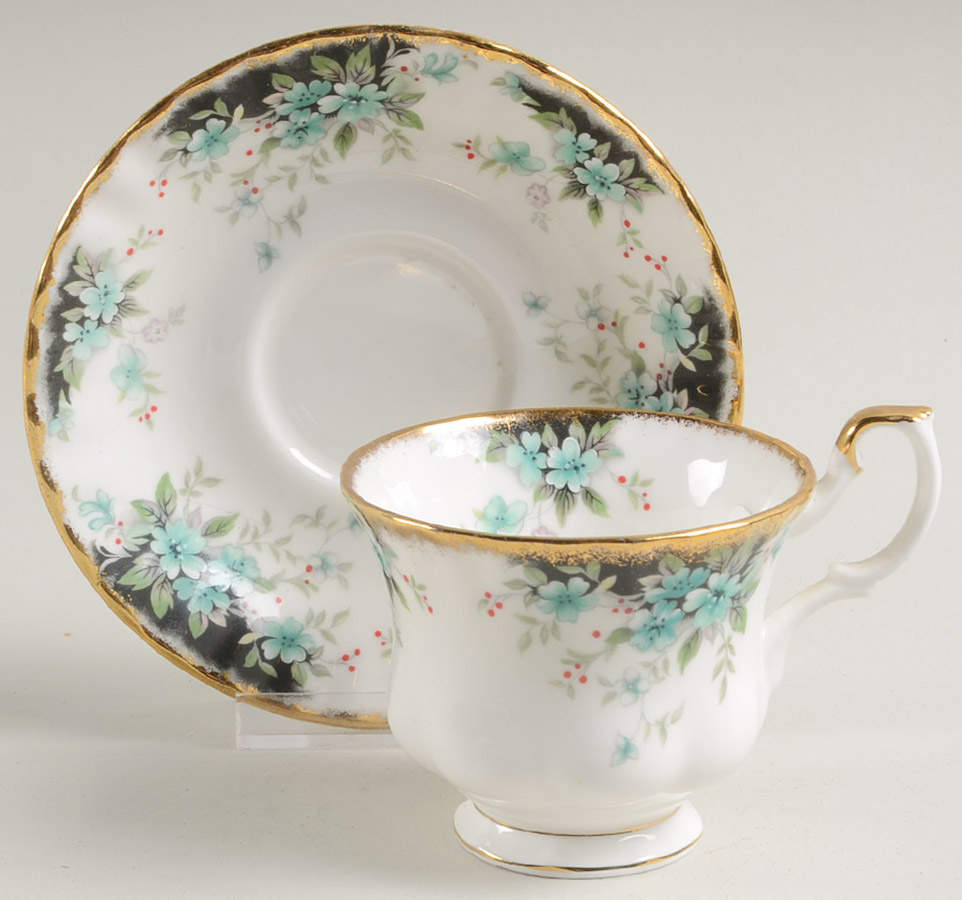 Royal Choice Series (Teaware) Footed Cup & Saucer Set by Royal Albert-1