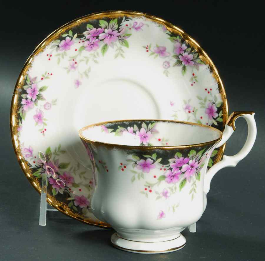 Royal Choice Series (Teaware) Footed Cup & Saucer Set by Royal Albert-1