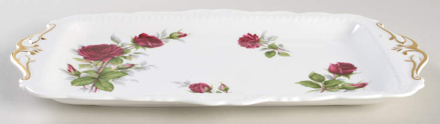 Royal Canadian Rose Large Sandwich Tray by Royal Albert-1