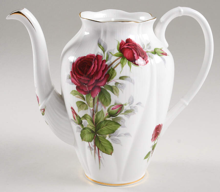 Royal Canadian Rose Coffee Pot No Lid by Royal Albert-1