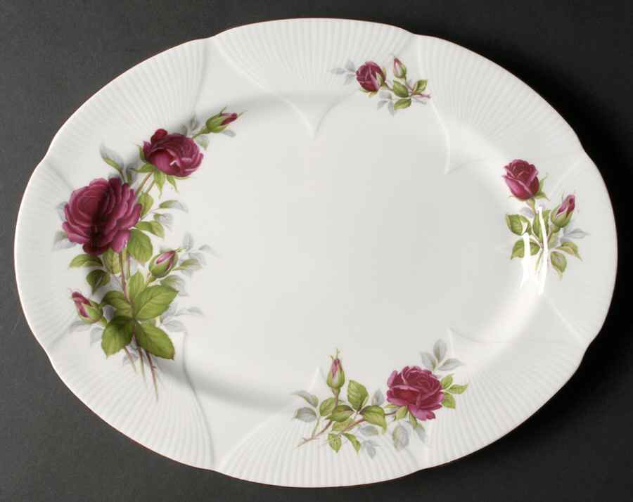Royal Canadian Rose 12" Oval Serving Platter by Royal Albert-1