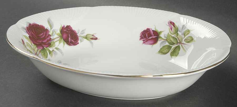 Royal Canadian Rose 9" Oval Vegetable Bowl by Royal Albert-1