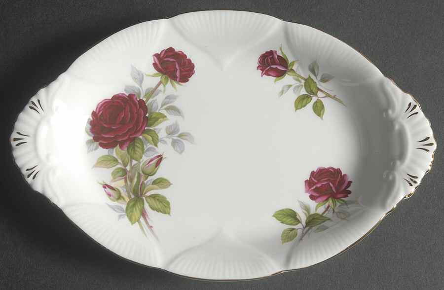 Royal Canadian Rose Tray for Mini Creamer & Open Sugar by Royal Albert-1
