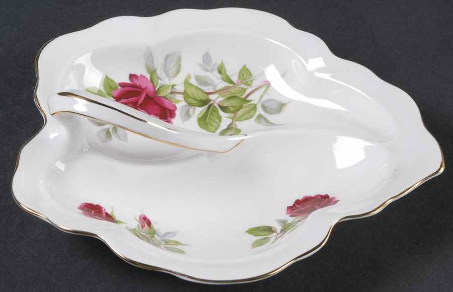 Royal Canadian Rose Leaf Shaped Dish by Royal Albert-1