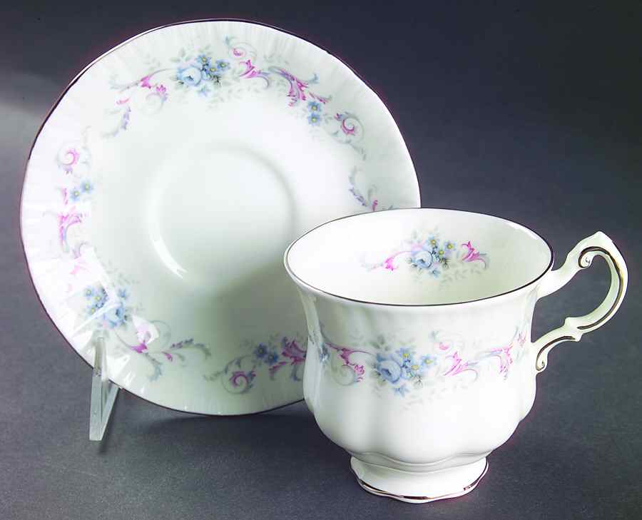 Romance Footed Cup & Saucer Set by Royal Albert-1