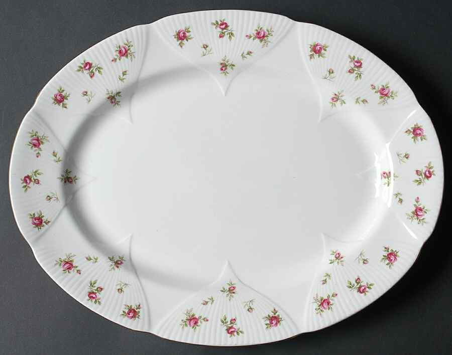 Rosalie 13" Oval Serving Platter by Royal Albert-1