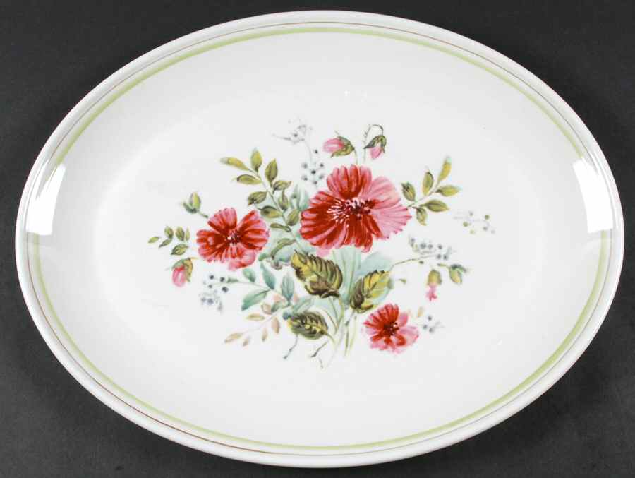 Rougefield 16" Oval Serving Platter by Royal Albert-1