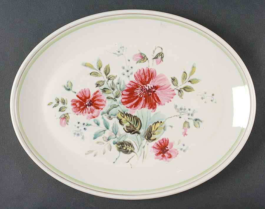 Rougefield 13" Oval Serving Platter by Royal Albert-1