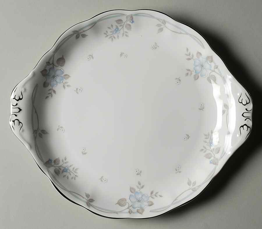 Satin Rose Handled Cake Plate by Royal Albert-1