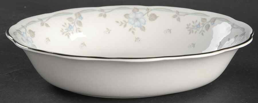 Satin Rose 9" Oval Vegetable Bowl by Royal Albert-1