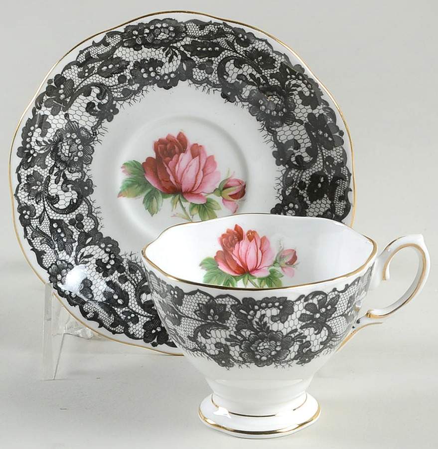 Senorita Footed Demitasse Cup & Saucer Set by Royal Albert-1
