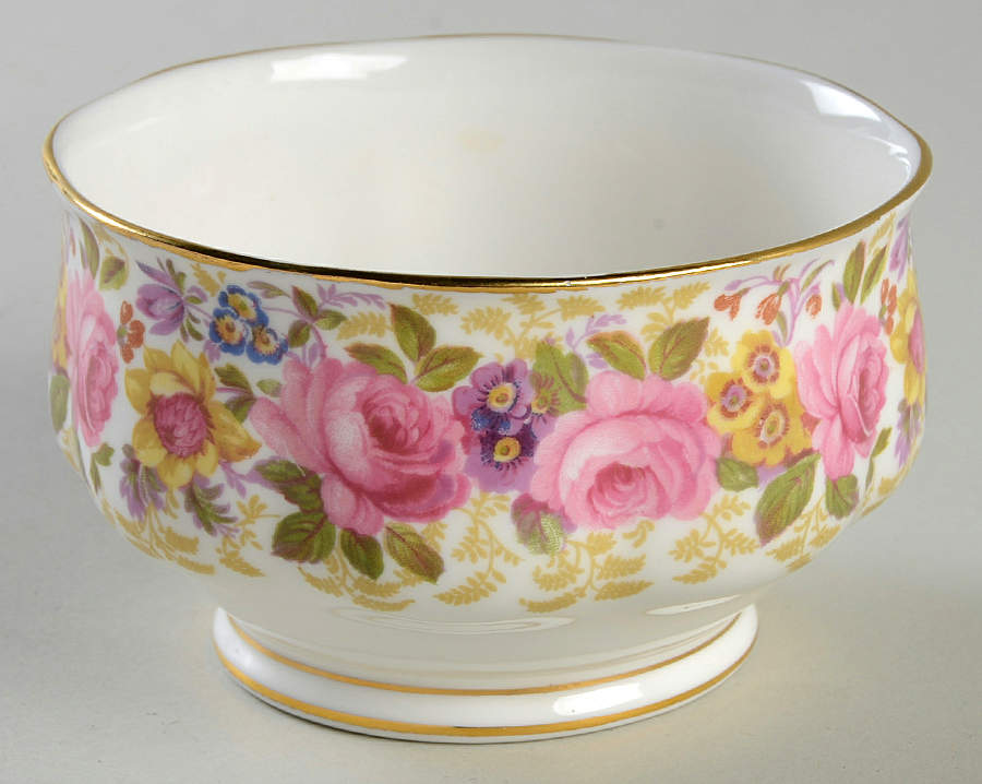 Serena (Thin Gold Trim) Open Sugar Bowl by Royal Albert-1