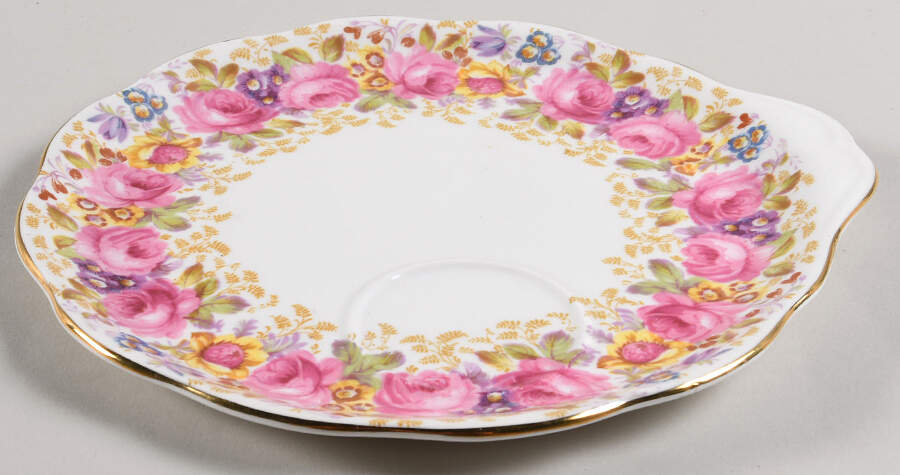 Serena (Thin Gold Trim) Snack Plate by Royal Albert-1