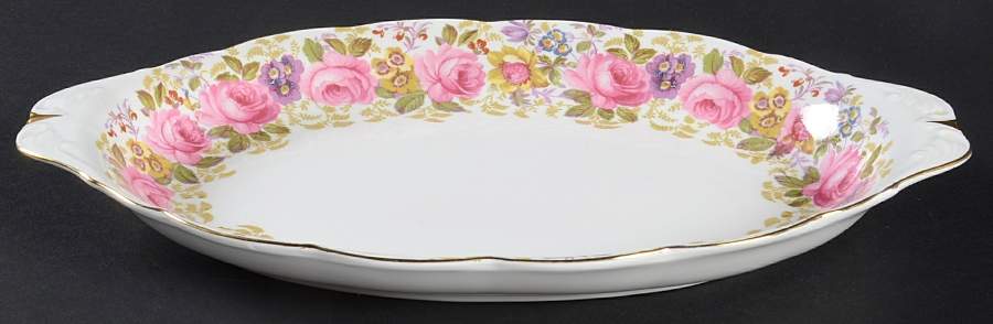 Serena (Thin Gold Trim) Tray for Creamer & Sugar with Lid by Royal Albert-1