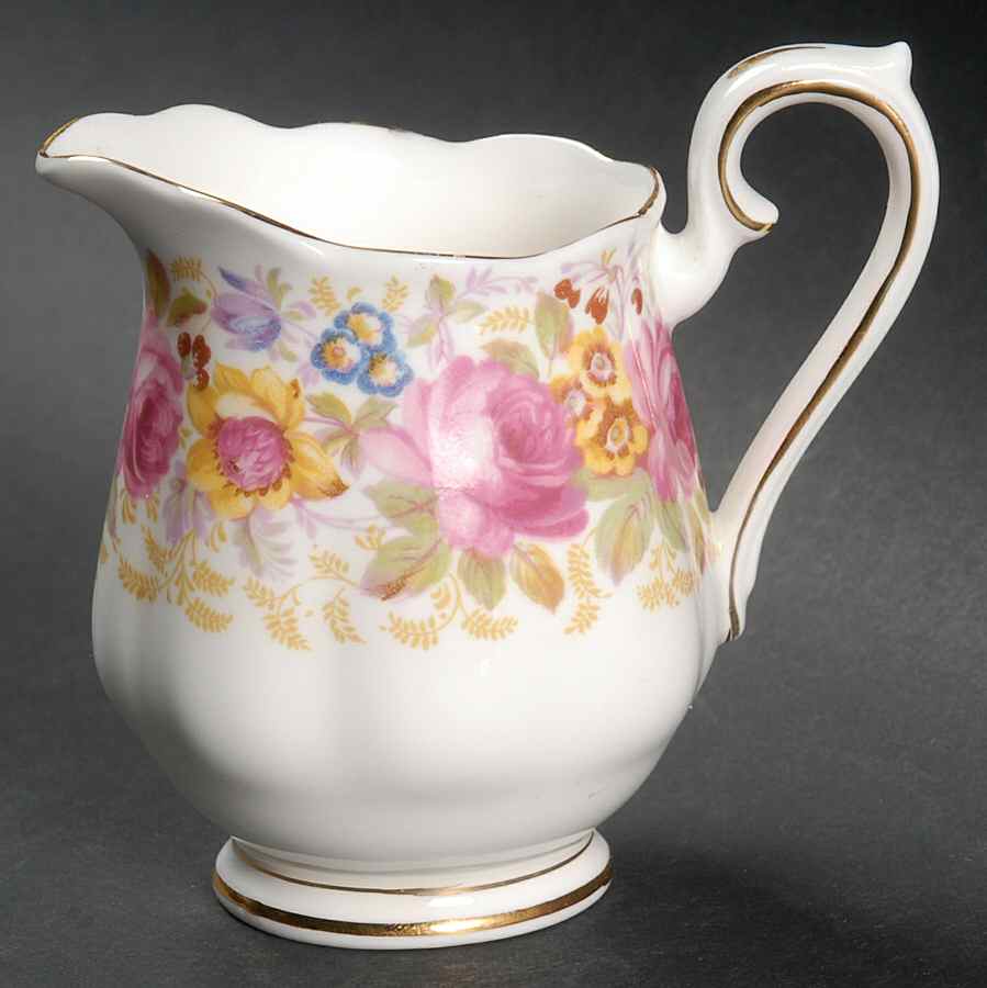 Serena (Thin Gold Trim) Mini Creamer by Royal Albert-1
