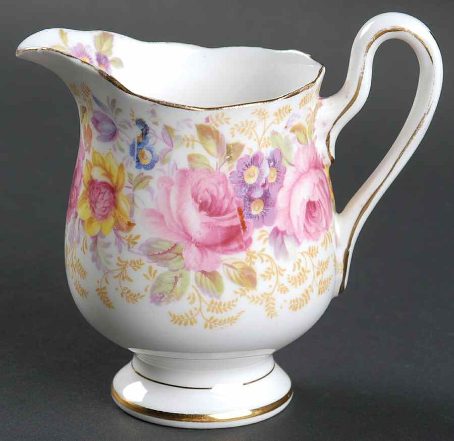 Serena (Thin Gold Trim) Mini Creamer by Royal Albert-1