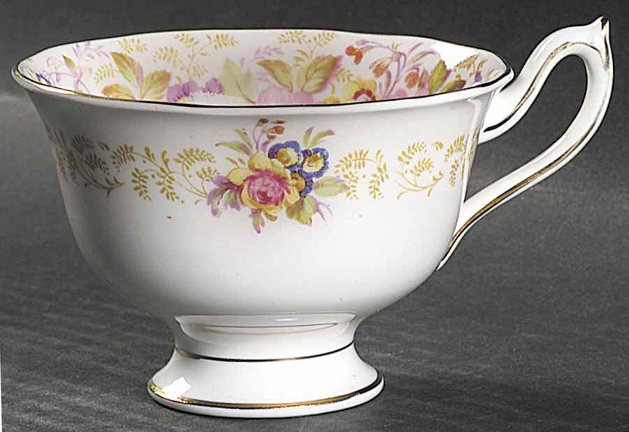Serena (Thin Gold Trim) Footed Cup by Royal Albert-1