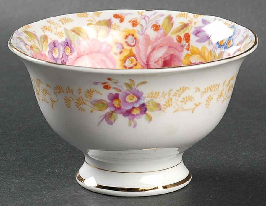 Serena (Thin Gold Trim) Open Sugar Bowl by Royal Albert-1
