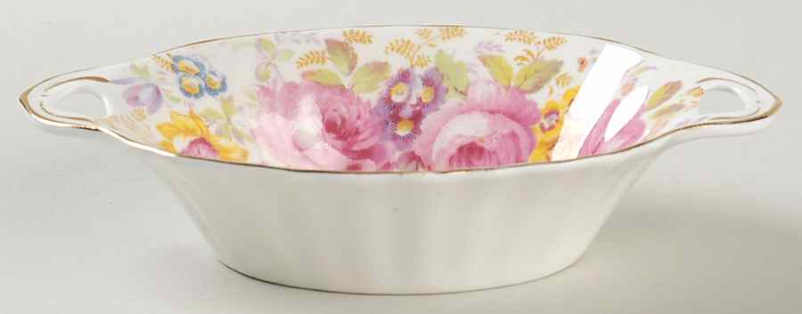 Serena (Thin Gold Trim) 5" Oval Sweet Meat Dish by Royal Albert-1