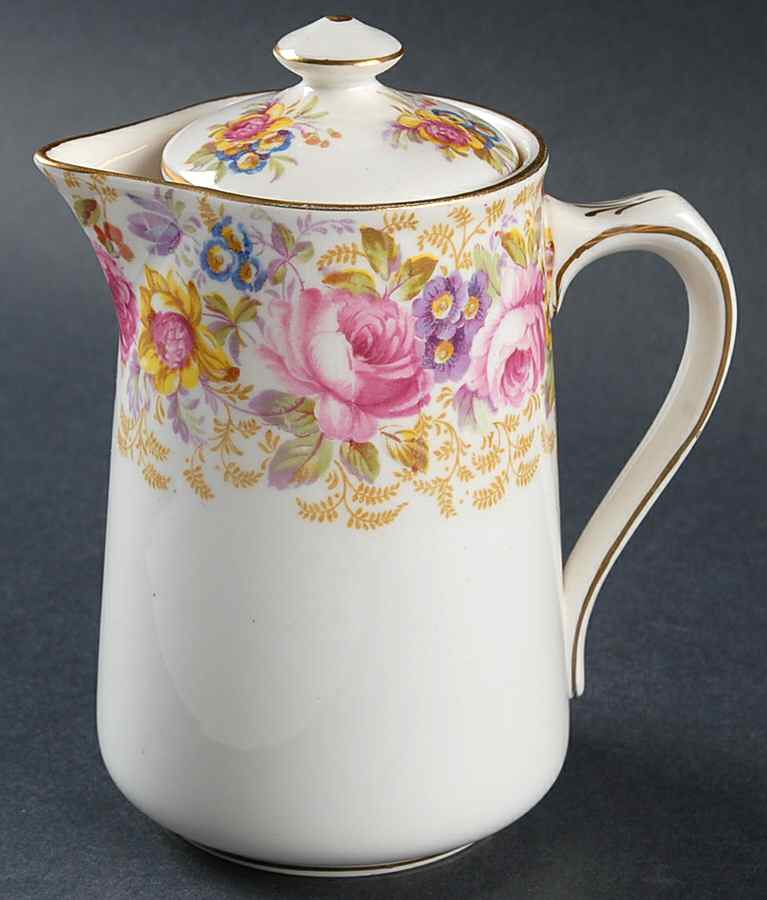 Serena (Thin Gold Trim) Hot Water Jug & Lid by Royal Albert-1