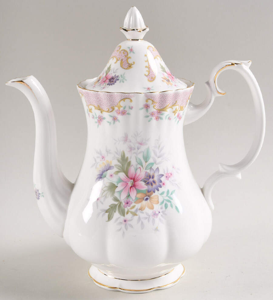 Serenity Coffee Pot & Lid by Royal Albert-1