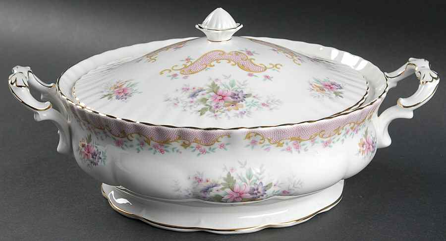 Serenity Round Covered Vegetable by Royal Albert-1