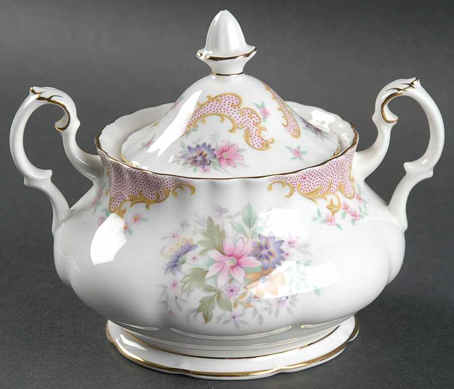 Serenity Sugar Bowl & Lid by Royal Albert-1