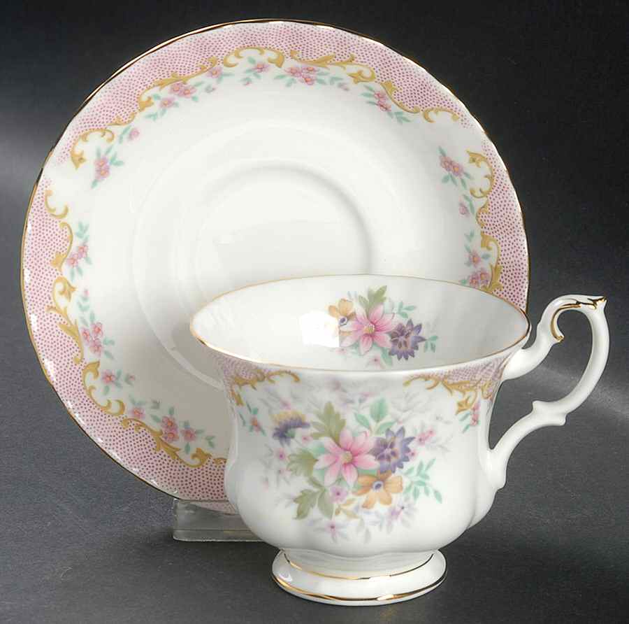 Serenity Footed Cup & Saucer Set by Royal Albert-1