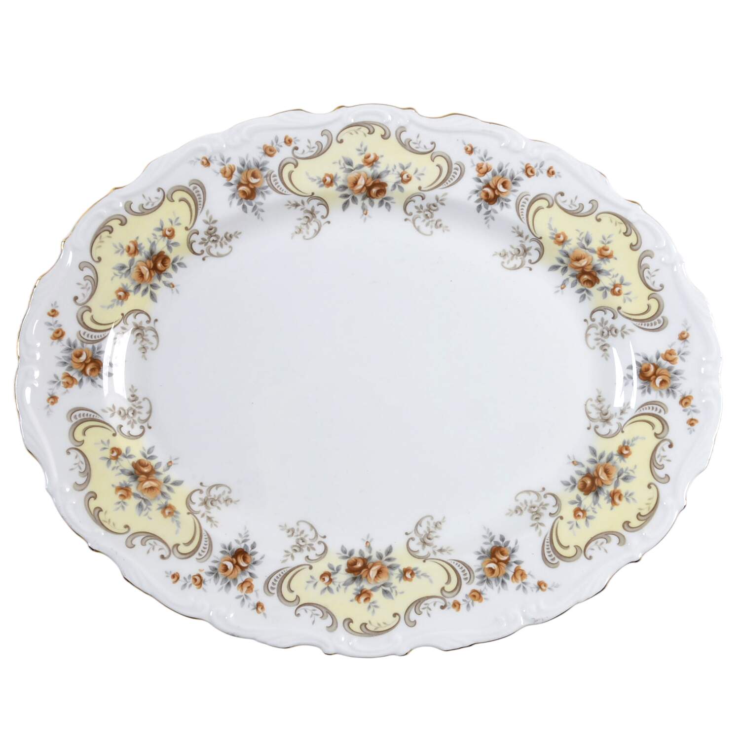 September Song 12" Oval Serving Platter by Royal Albert-1