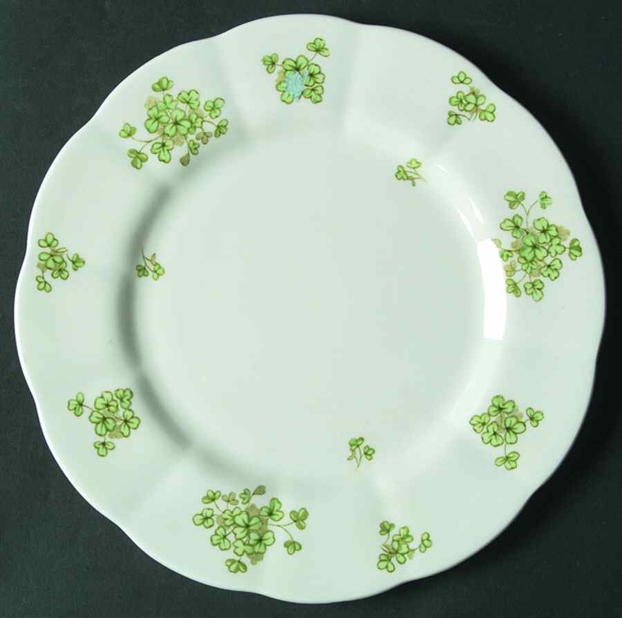 Shamrock (Gold Accent) Salad Plate by Royal Albert-1