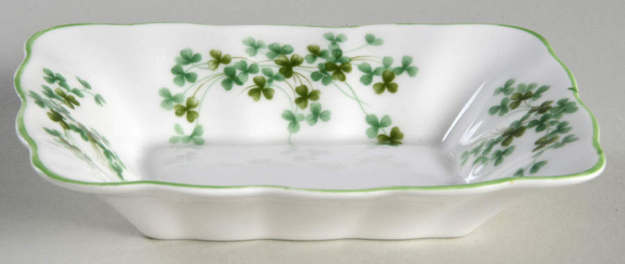 Shamrock (Green Trim, Newer) 5" Rectangular Sweet Meat by Royal Albert-1