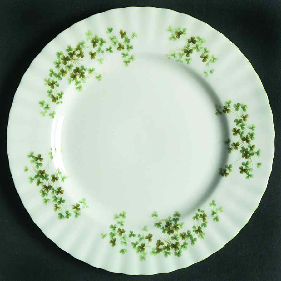 Shamrock (Green Trim, Newer) Salad Plate by Royal Albert-1