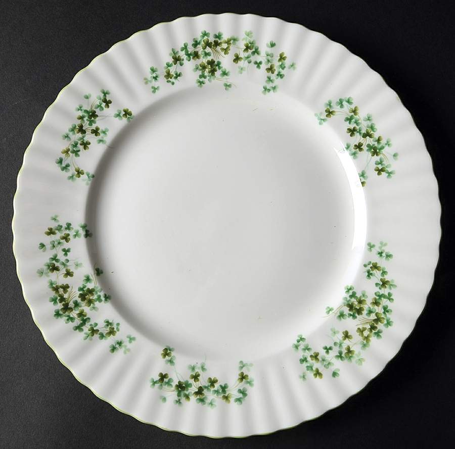 Shamrock (Green Trim, Newer) Dinner Plate by Royal Albert-1