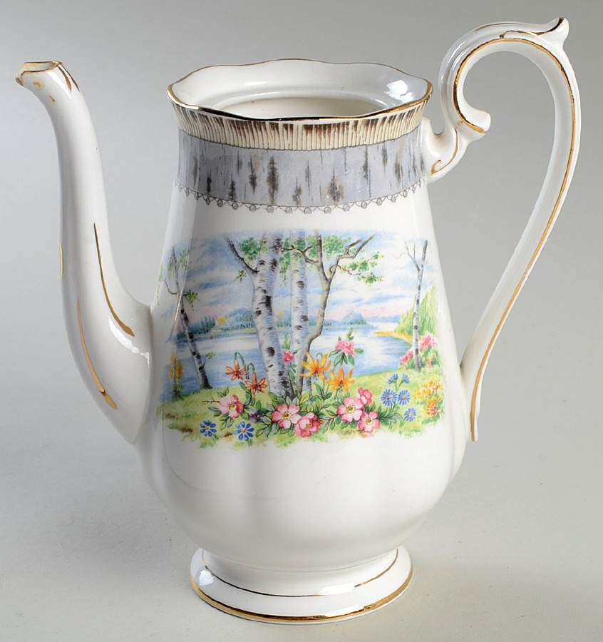 Silver Birch Mini Coffee Pot No Lid by Royal Albert-1