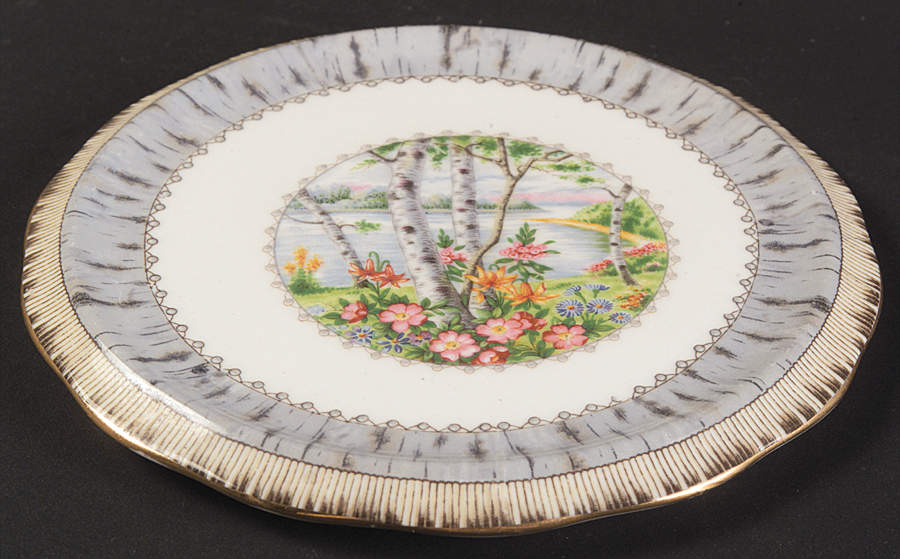 Silver Birch Tea Tile by Royal Albert-1