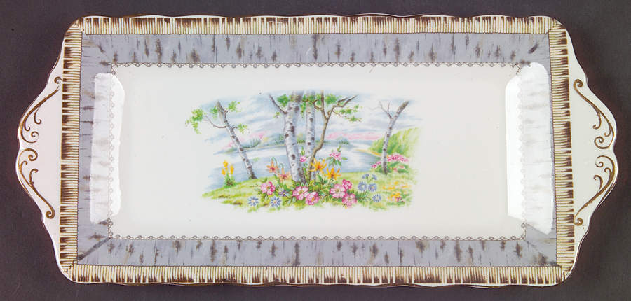 Silver Birch Small Sandwich Tray by Royal Albert-1