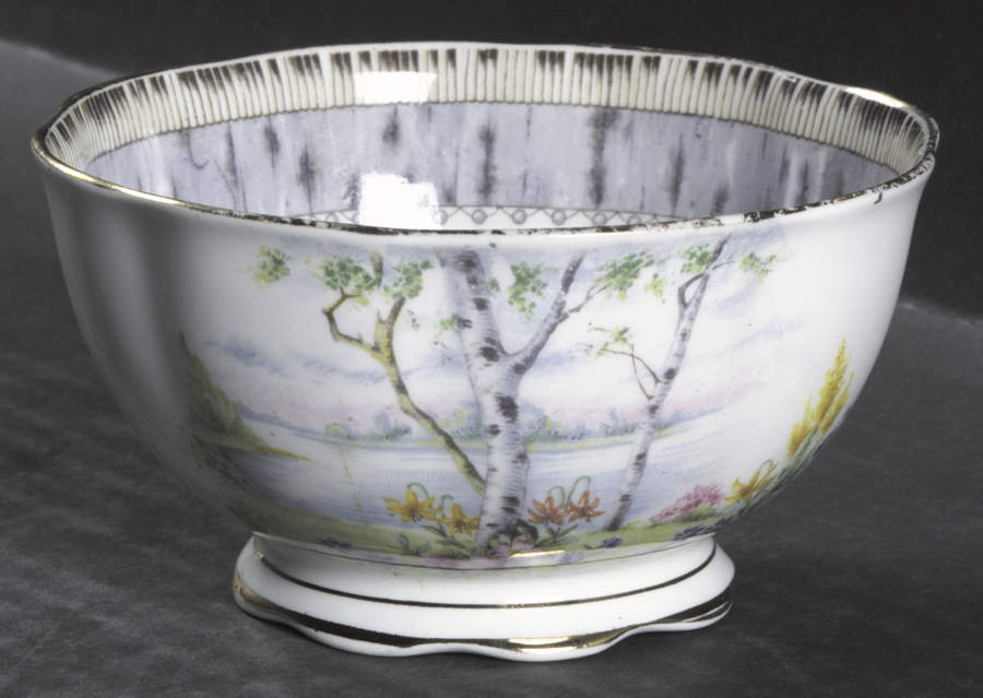 Silver Birch Open Sugar Bowl by Royal Albert-1