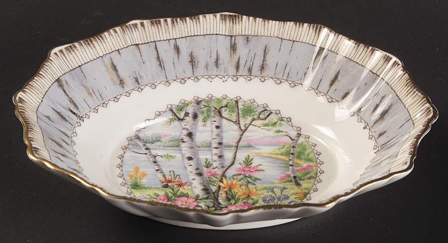 Silver Birch 5" Oval Sweet Meat Dish by Royal Albert-1